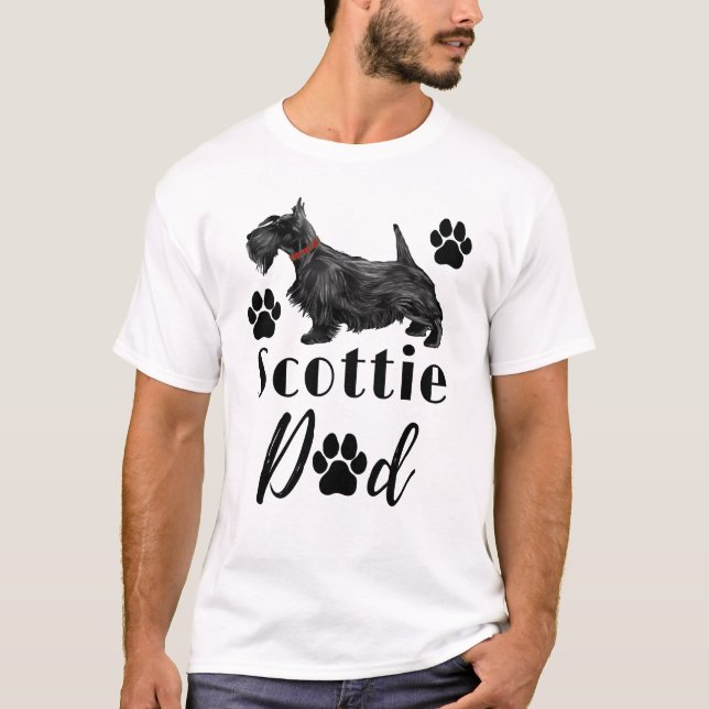 Camiseta Escocia Terrier Scottie Dog Dad (Anverso)