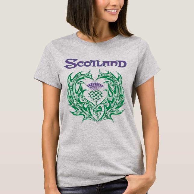 Camiseta Escocia 🏴 󠁧 󠁢 󠁳 󠁣 󠁿 Thistle Celtic Alba (Anverso)