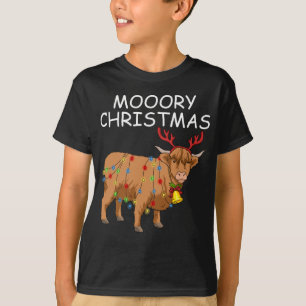 Camiseta Escocia: Vacas de la Highland Navidades morales