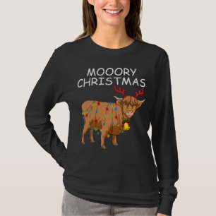 Camiseta Escocia: Vacas de la Highland Navidades morales