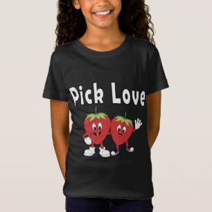 Camiseta Escoge Fresas de Amor en Disfraz Funny de Amor