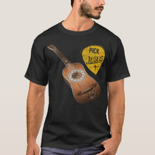 Camiseta Escoja a Jesús Pastor de Música Cristiana Guitar