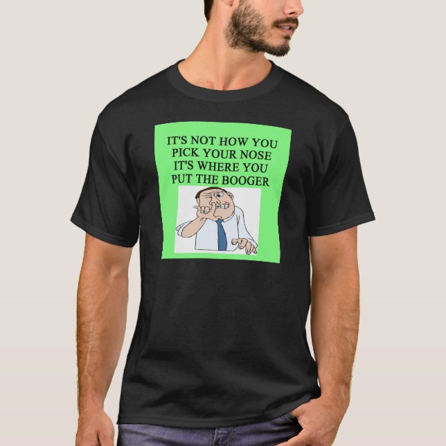 Camiseta escoja su nariz (Anverso)