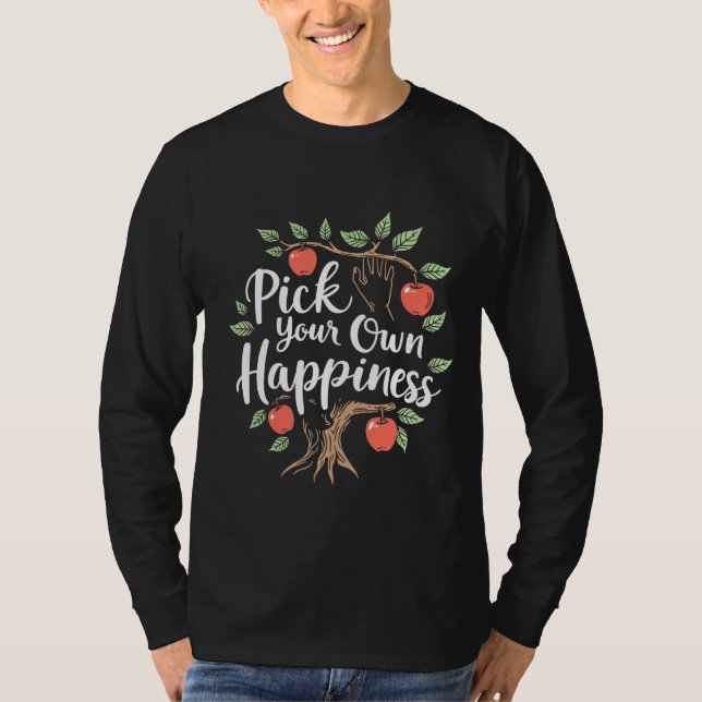 Camiseta Escoja su propia felicidad Apple Picking Season Fa (Anverso)