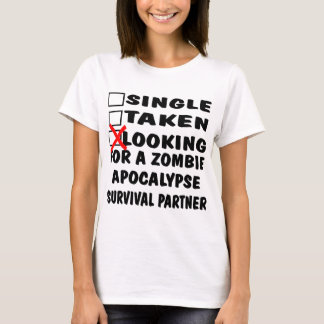 Camiseta Escoja tomado buscar al socio de la apocalipsis