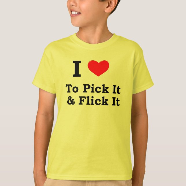 Camiseta Escójalo y chasquéelo (Anverso)