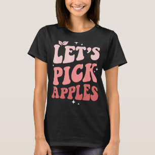 Camiseta Escojamos manzanas que recogen Apple en el mar de 