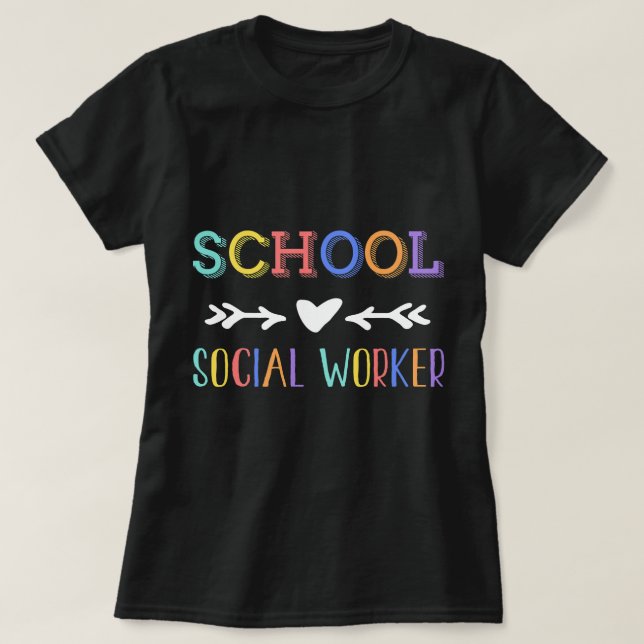 Camiseta Escolar de trabajadores sociales de la generación  (Diseño del anverso)
