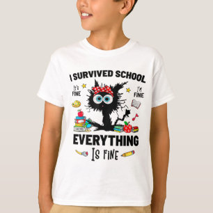Camiseta Escolar Feliz primer día de clases está bien, yo s