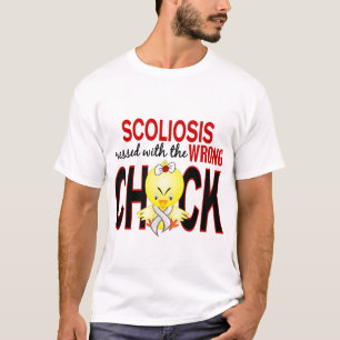Camiseta Escoliosis ensuciada con el polluelo incorrecto