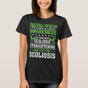 Camiseta Escoliosis Lesiones de espalda Conciencia Cinta Es