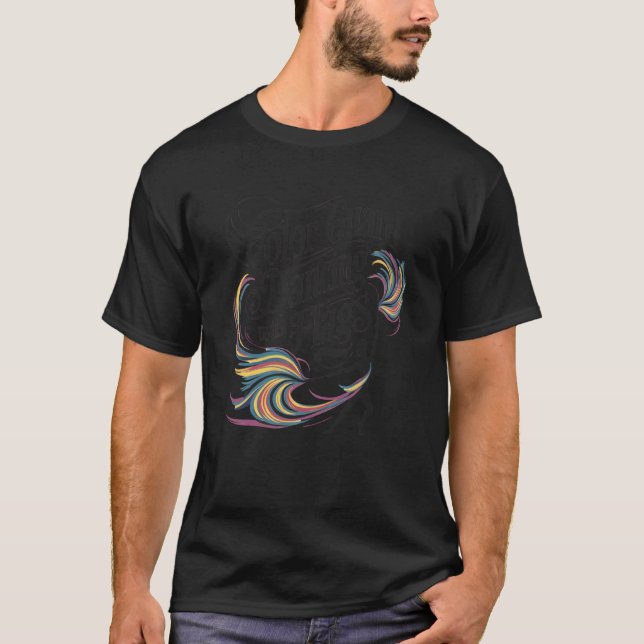 Camiseta Escolta de color bailando con banderas (Anverso)