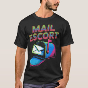 Camiseta Escolta de Correo Divertido Trabajador Postal Entr