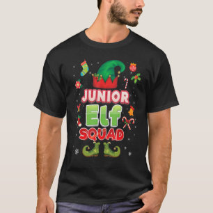 Camiseta Escolta de Elfo Junior Gorro de Santa Navidad Estu
