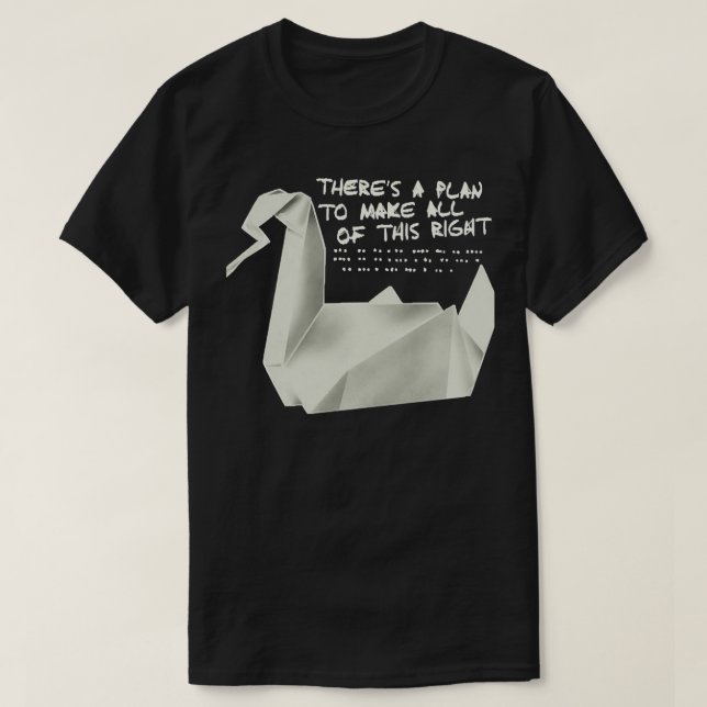 Camiseta Escombros en la cárcel origami (Diseño del anverso)