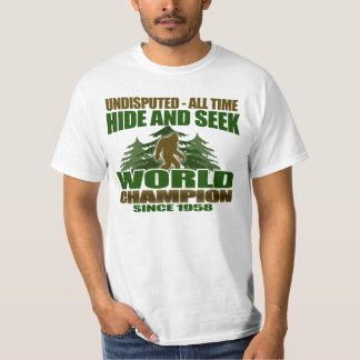 Camiseta Esconder de pie y buscar campeón mundial