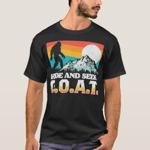 Camiseta Esconder Vintage Y Buscar Montañas GOAT Divertidas
