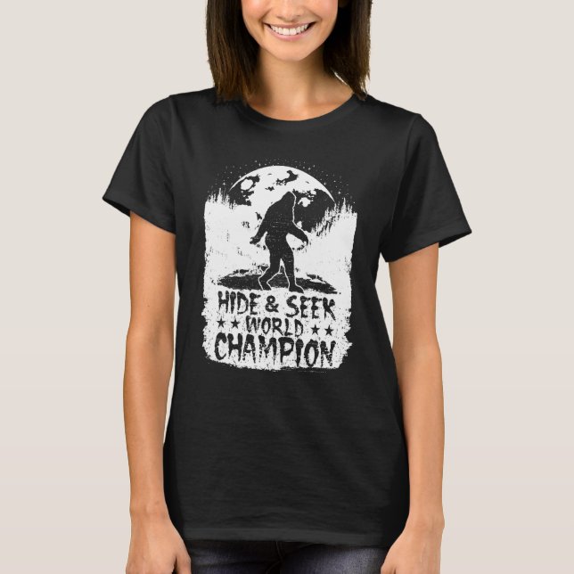 Camiseta Esconder Y Buscar A La Campeona Mundial De Pie Gra (Anverso)