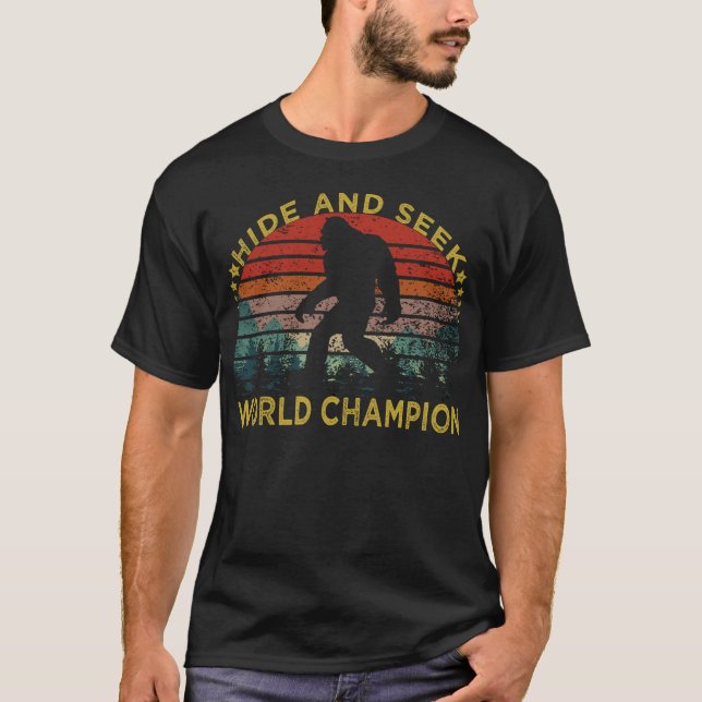 Camiseta esconder y buscar al campeón mundial (Anverso)