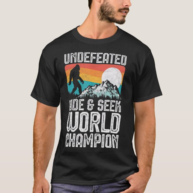 Camiseta Esconder y buscar al campeón mundial (Anverso)