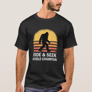 Camiseta Esconder y buscar al campeón mundial más creyente