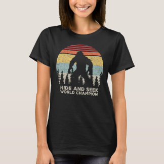 Camiseta Esconder y buscar campeón Camisas Retro Funny Sasq