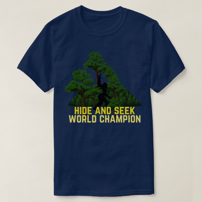 Camiseta Esconder Y Buscar Campeón Mundial (Diseño del anverso)