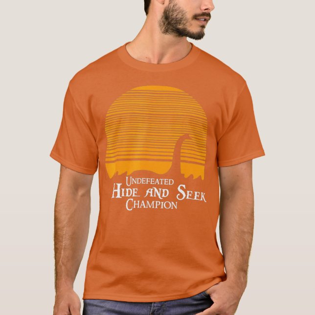 Camiseta Esconder y buscar campeones sin derrotas (Anverso)