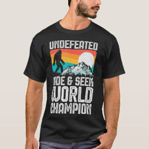 Camiseta Esconder y buscar las montañas campeonas del mundo