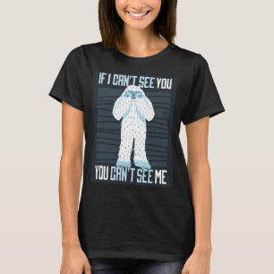 Camiseta Esconder y salir en busca de campeón Yeti Creatura