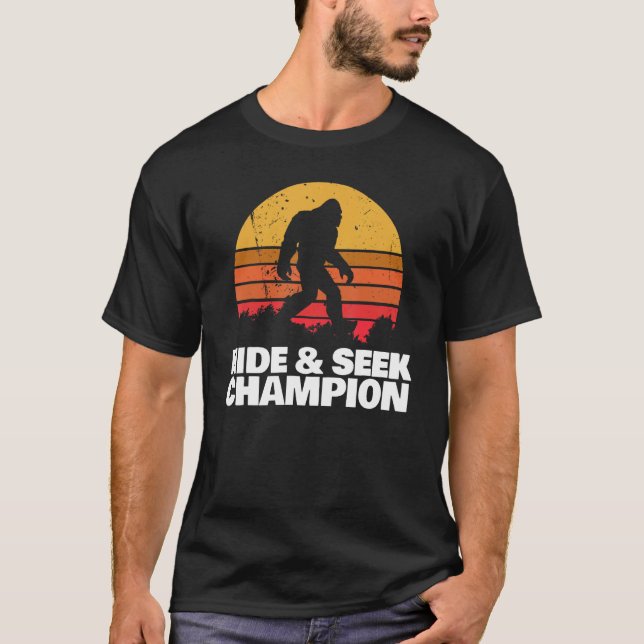Camiseta Escóndete de los pies en bicicleta retro y campeón (Anverso)