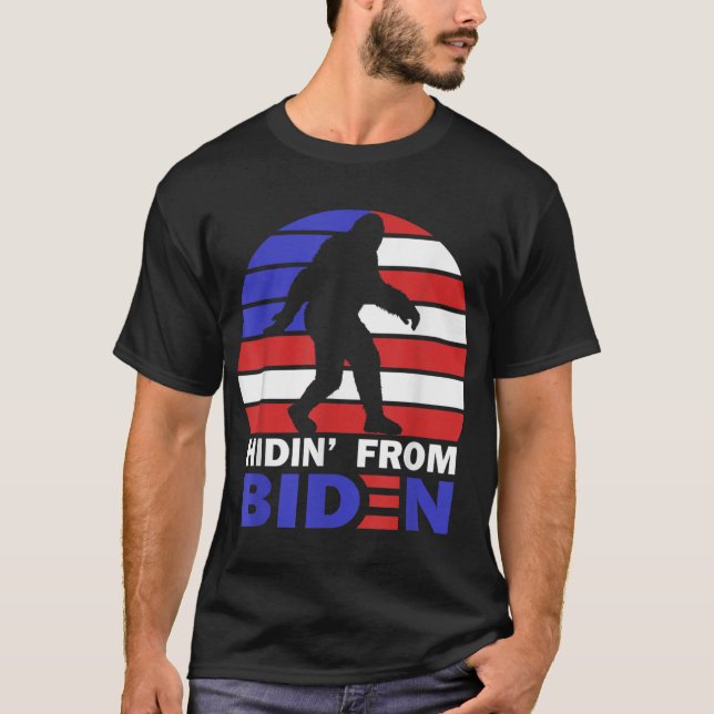 Camiseta Escondido De Biden Anti Joe Biden 2020 Elección Hi (Anverso)