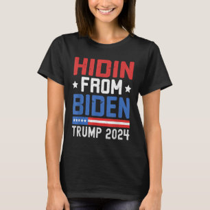 Camiseta Escondido de niños de Biden hombres Trump 2024 gra