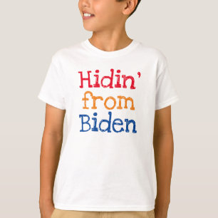 Camiseta Escondido de niños divertidos de Biden