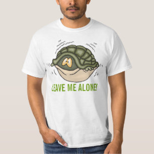 Camiseta escondiéndose en caparazón en tortuga déjame solo