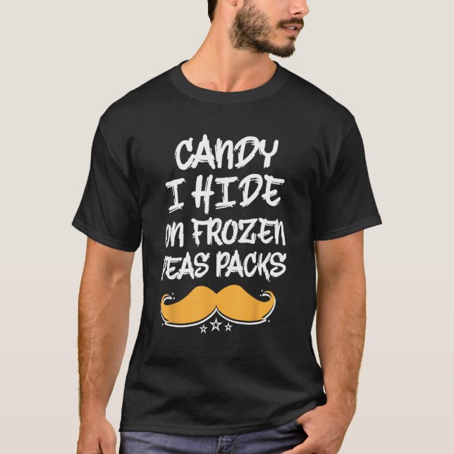Camiseta Escondo dulces con humor de papá papá papá de mare (Anverso)