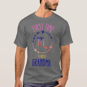 Camiseta Escorpio Abuela Zodiac Símbolo 1er Vez Abuela Ann
