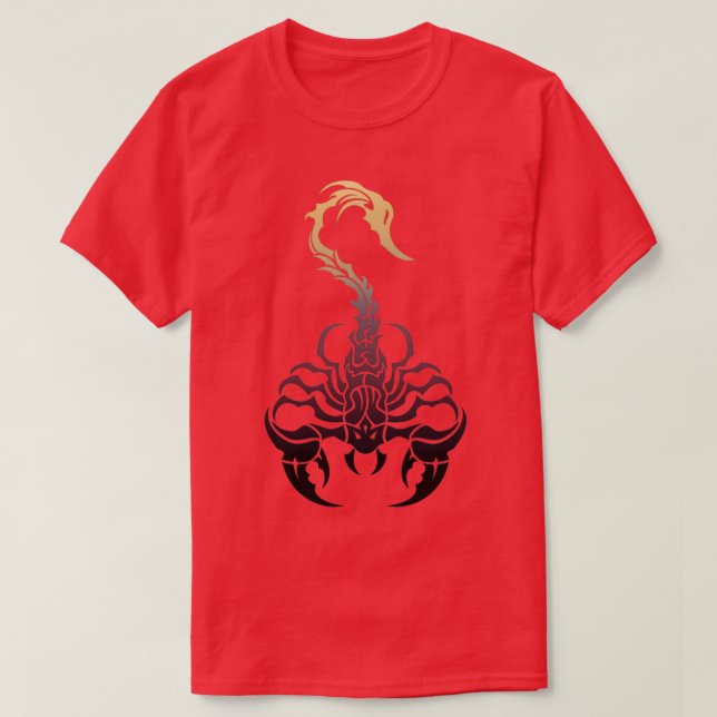 Camiseta Escorpio animal tribal escorpión zodiaco signo cel (Diseño del anverso)