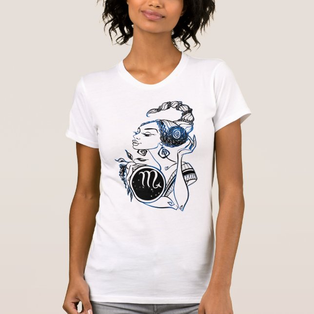 Camiseta Escorpio Art Deco Lady (Anverso)