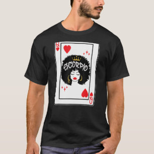 Camiseta Escorpio Astrología Reina Negra Es Cartas De Black