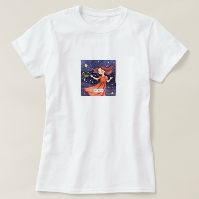 Camiseta Escorpio cósmico (Diseño del anverso)