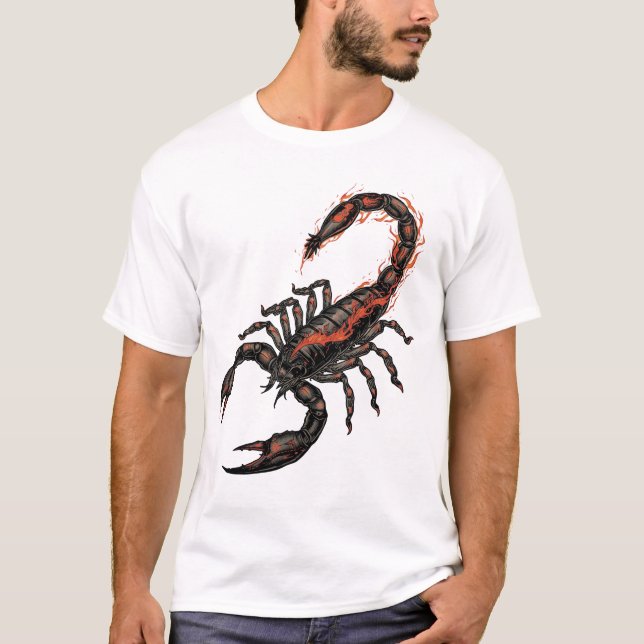 Camiseta Escorpio – El Escorpión Fiery (Anverso)