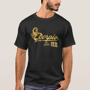 Camiseta Escorpio El Escorpión Zodiac Awesome 1935 Octubre 