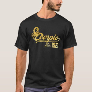 Camiseta Escorpio El Escorpión Zodiaco Asombroso 1927 Octub