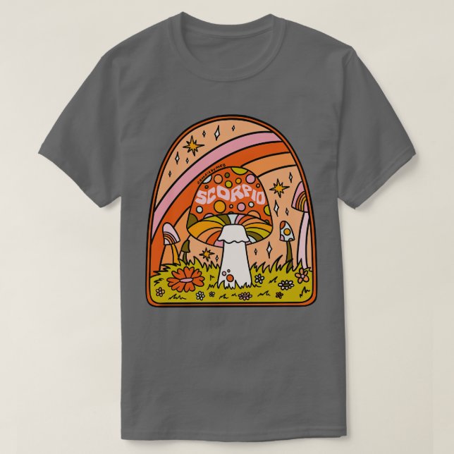 Camiseta Escorpio hongo (Diseño del anverso)