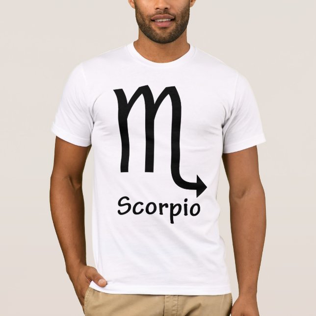 Camiseta Escorpio, Horoscopio, símbolo, astrología (Anverso)
