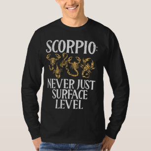 Camiseta Escorpio nunca solo Nivel de Superficie Escorpio