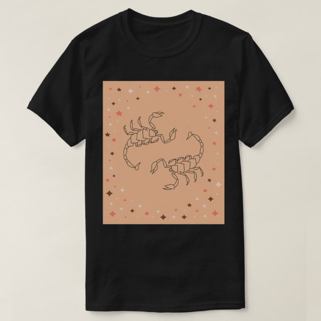 Camiseta Escorpio retro (Diseño del anverso)