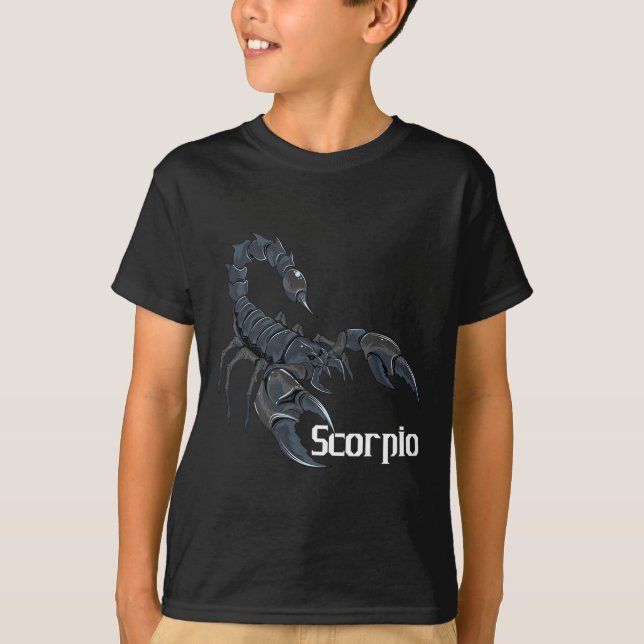 Camiseta Escorpio Rótulo Zodiaco Horoscopio Astrología Me (Anverso)