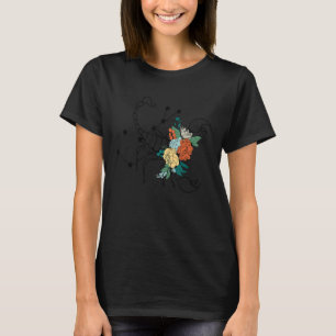 Camiseta Escorpio Rótulo Zodiaco Horóscopo Flores de Astrol